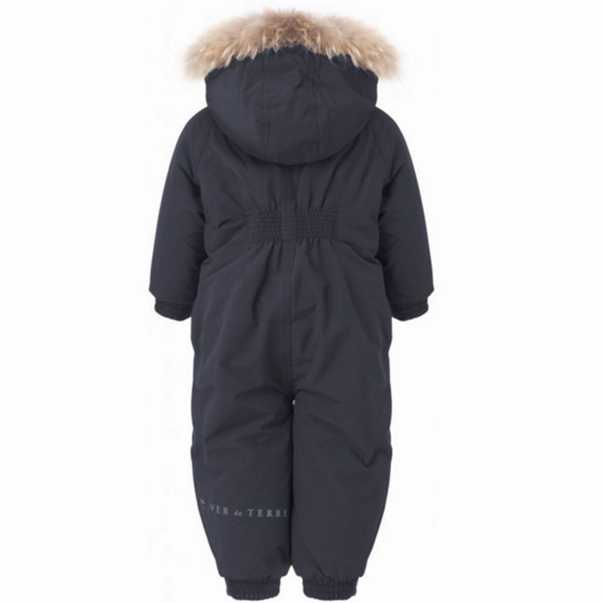 Woven Ver de Terre Flyverdragt m. Pels Navy