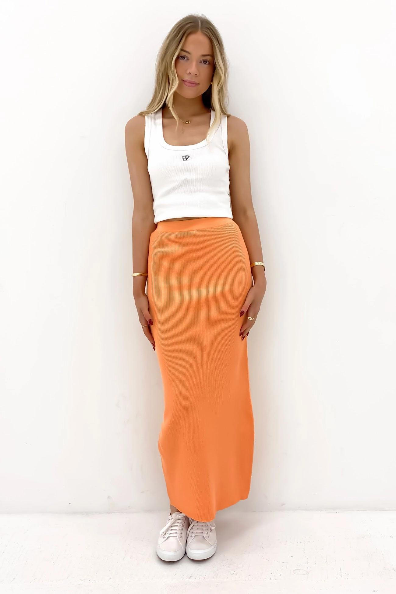 xiaomi sale Henley Knit Skirt Orange uniqlo sale