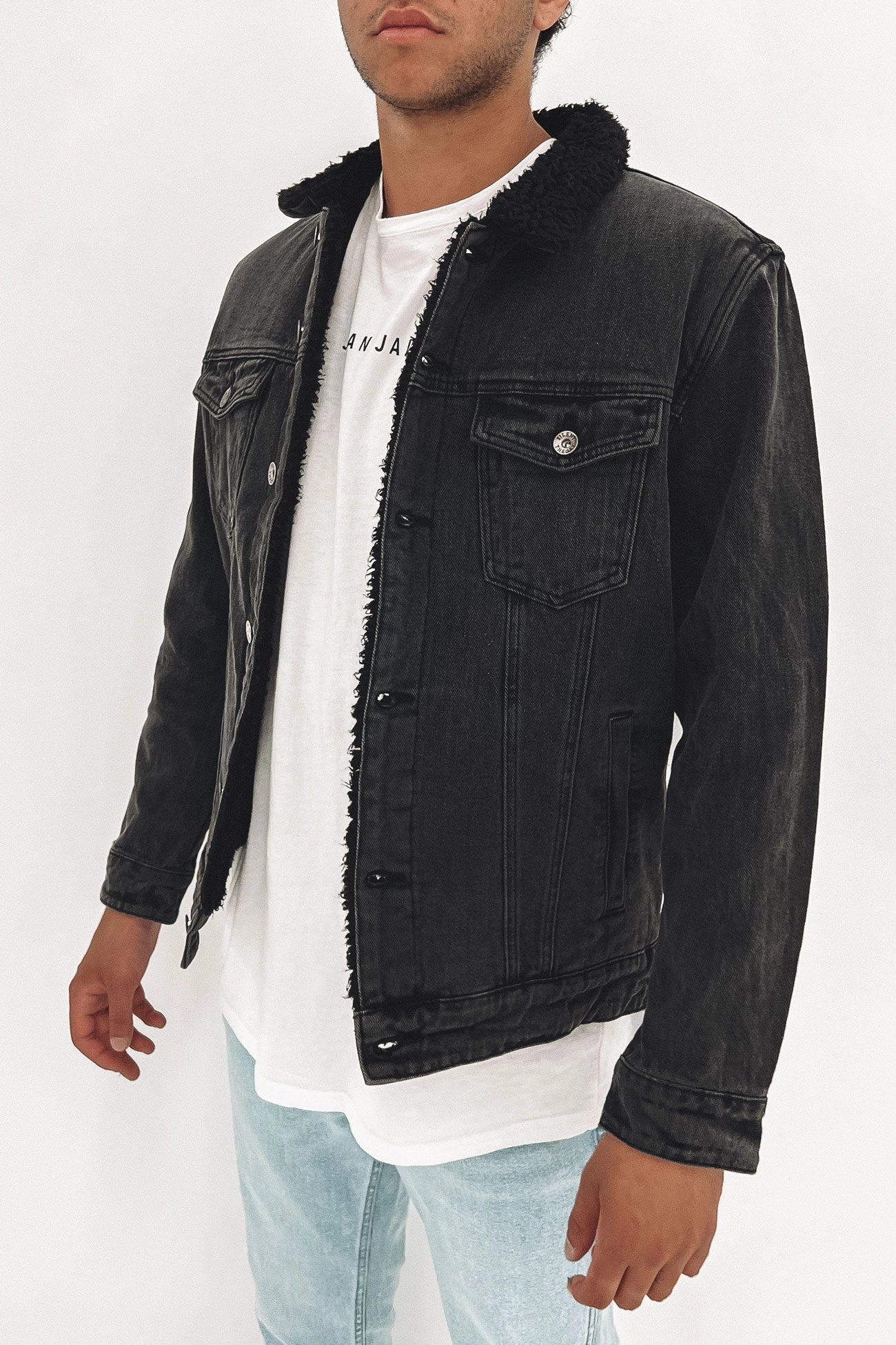 xiaomi sale Jefe Sherpa Jacket Washed Black