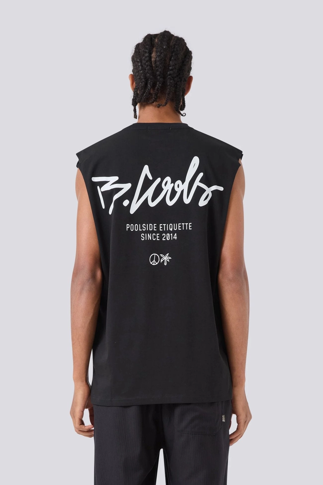 YC Muscle Black sale tops