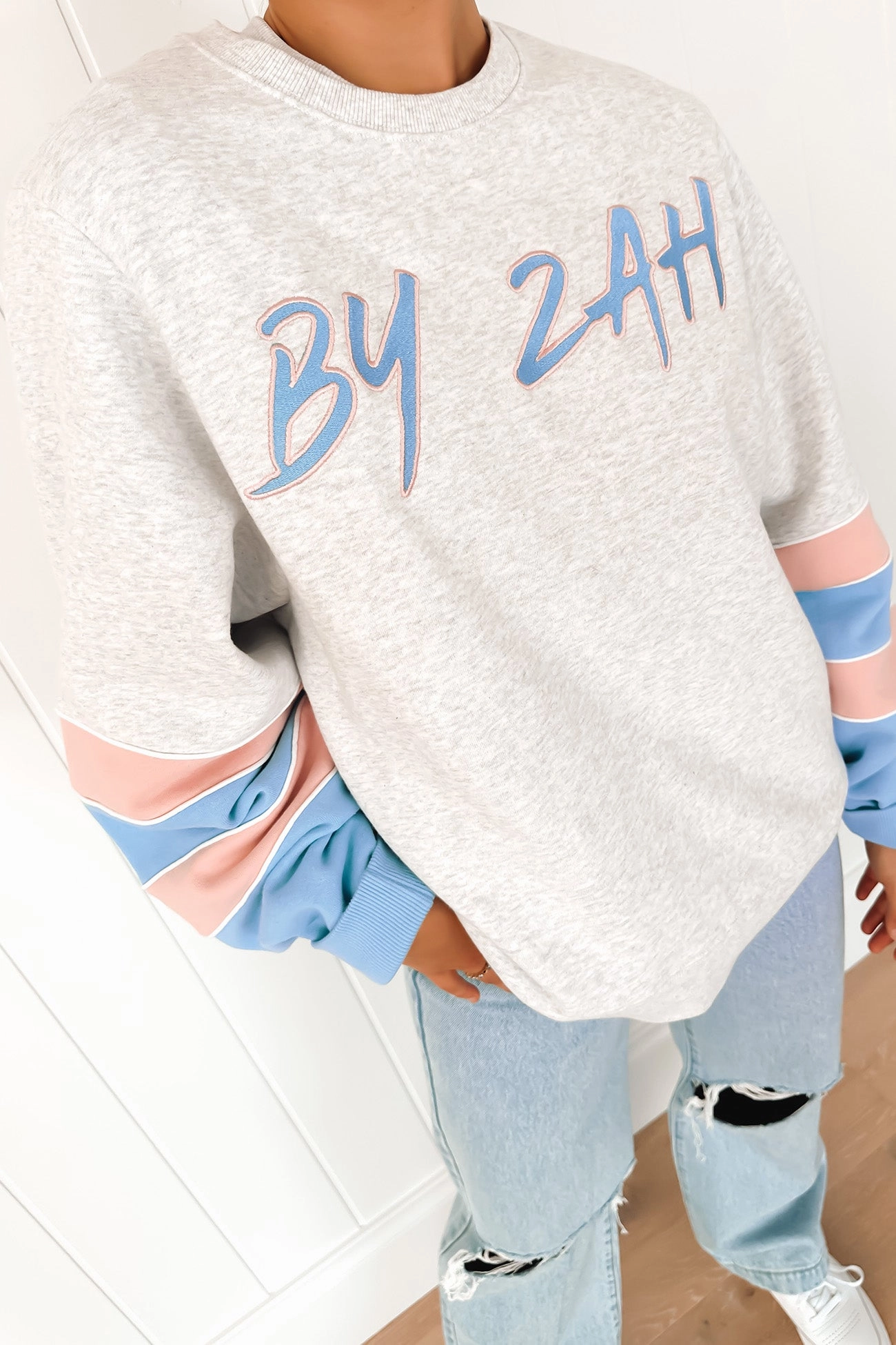 Zah College Fleece Snow Marle zimmermann sale