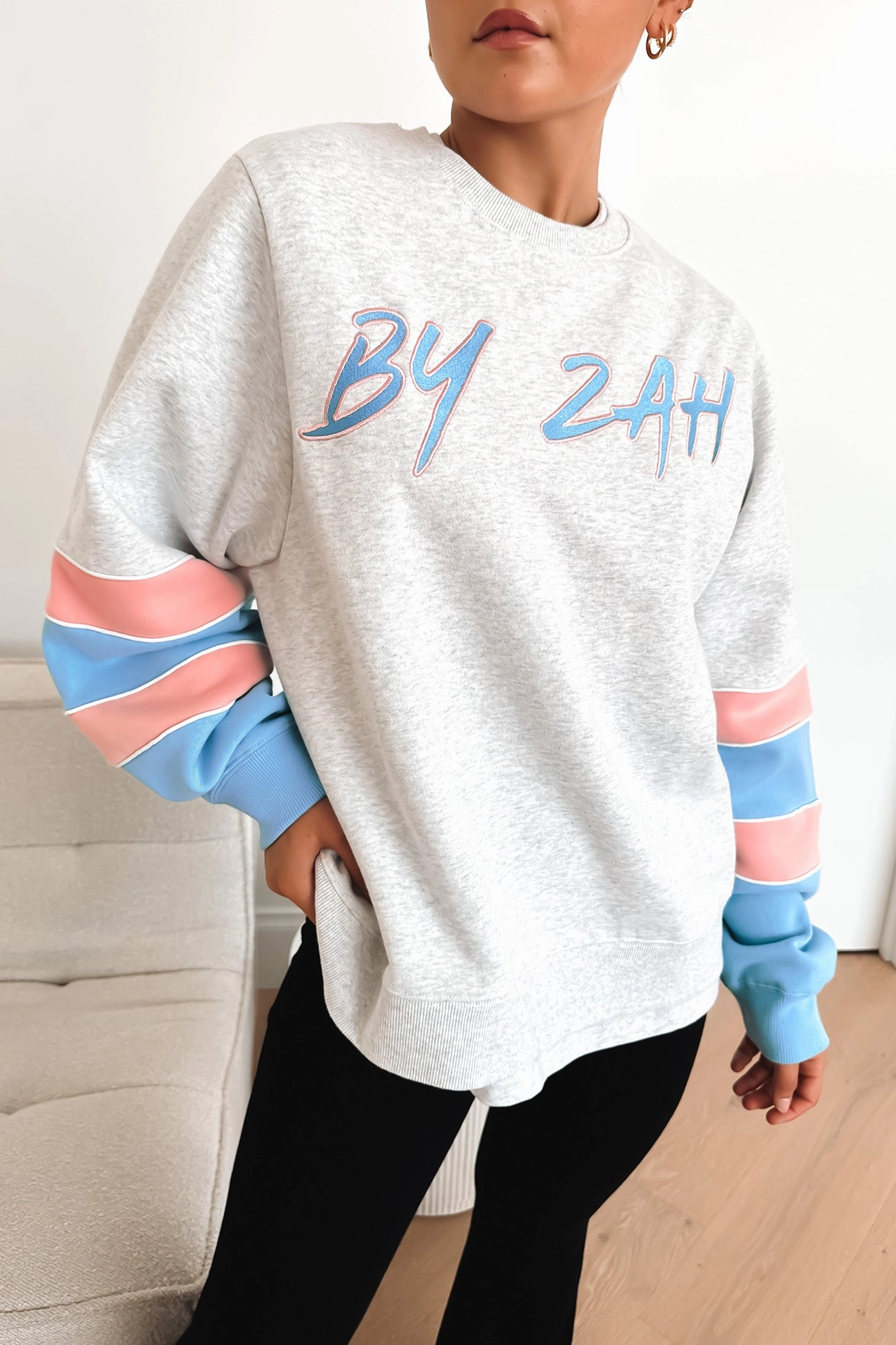 Zah College Fleece Snow Marle zimmermann sale refinery sale