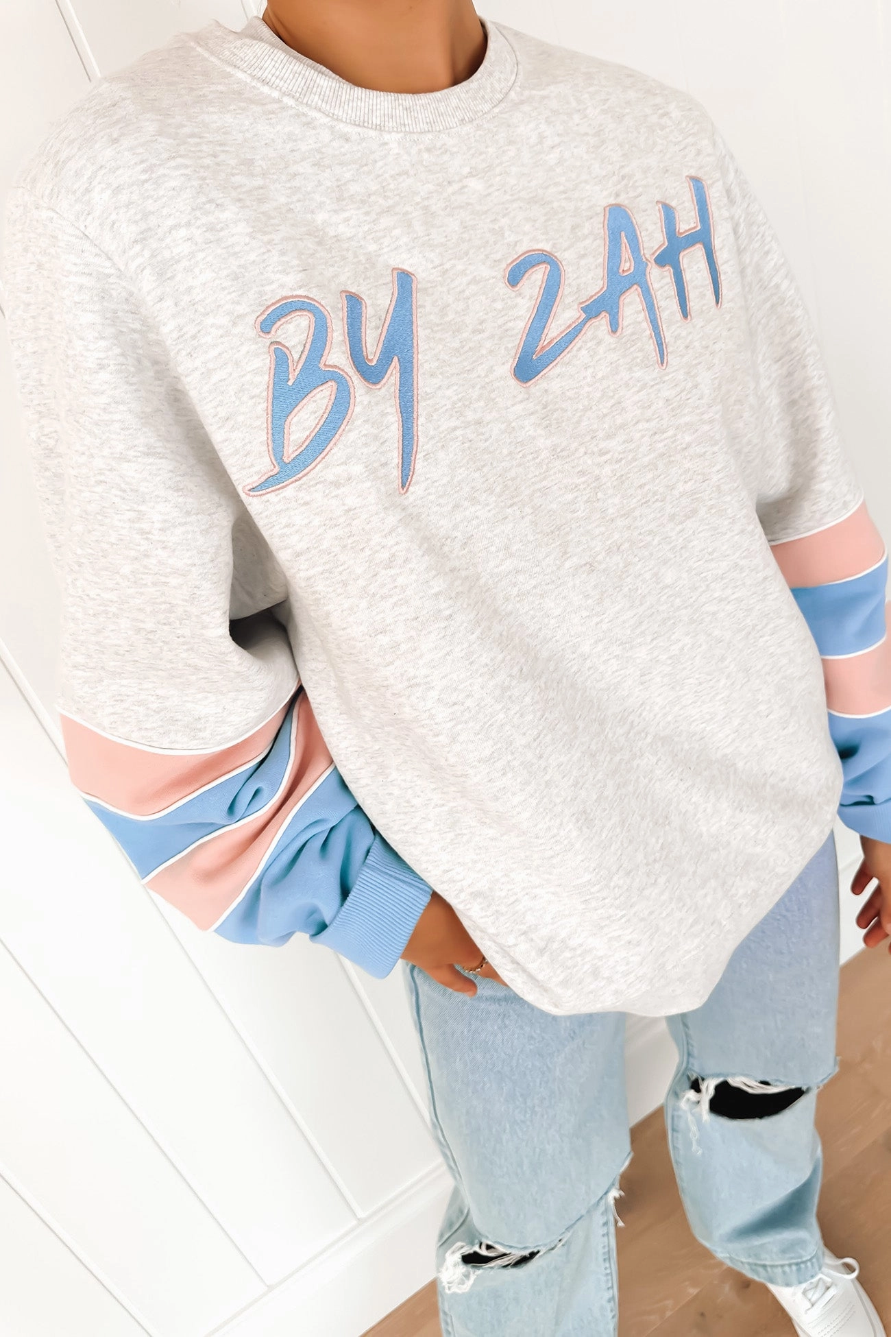 Zah College Fleece Snow Marle zimmermann sale