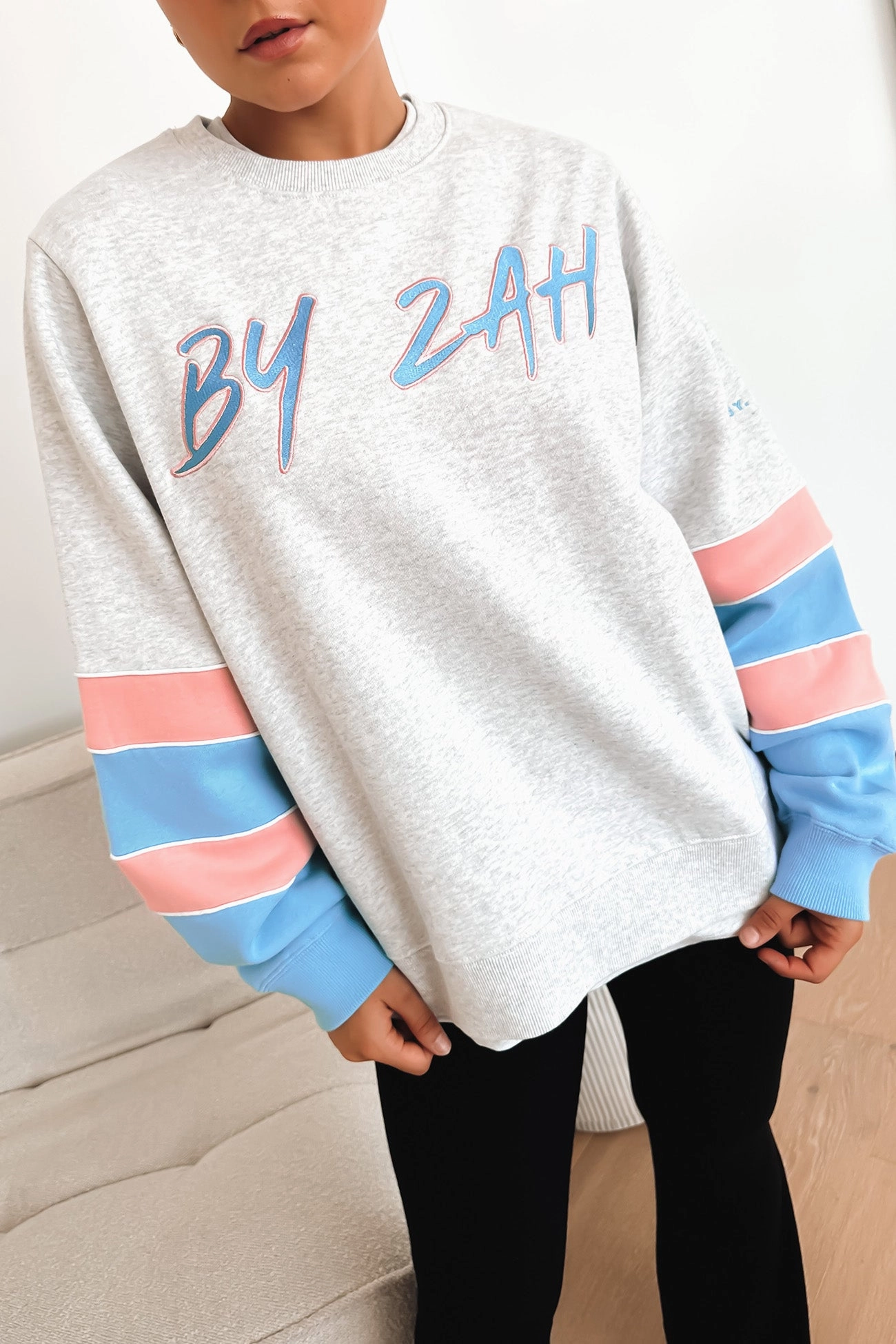 Zah College Fleece Snow Marle zimmermann sale