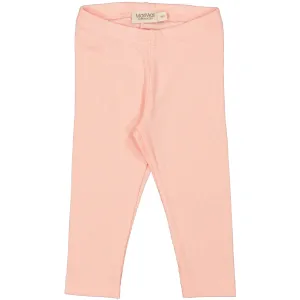 Zipper MarMar Modal Fine Rib Soft Coral Leg Leggings Artisanal