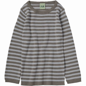 Zipper FUB Hazel Melange/Ice Rib Tee L/S Distinctive