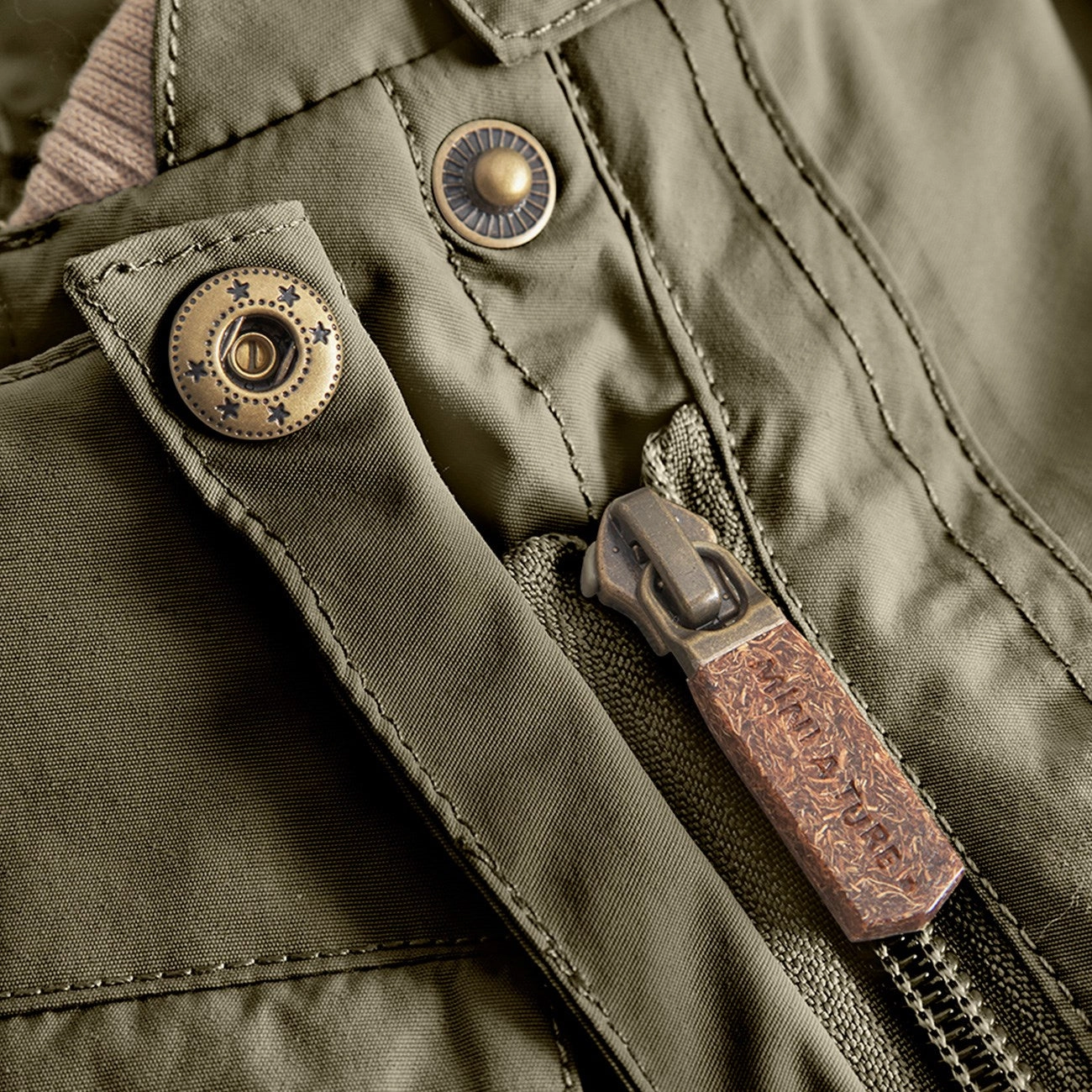 Zipper Mini A ture Olive night Wisti Fleece Snowsuit