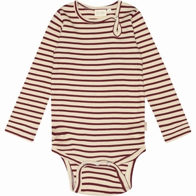 Zipper Petit Piao Dark Cherry/Dark Off White Body Modal Striped Lace