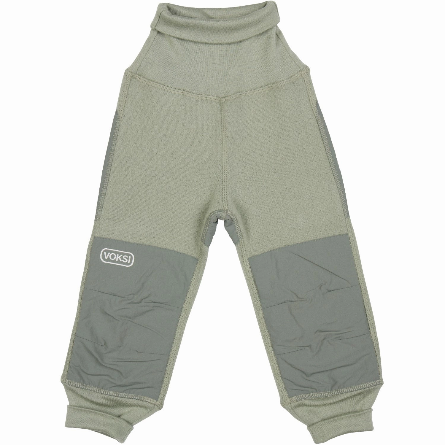 Zipper Voksi Misty Green Wool Pants Fleece Iconic