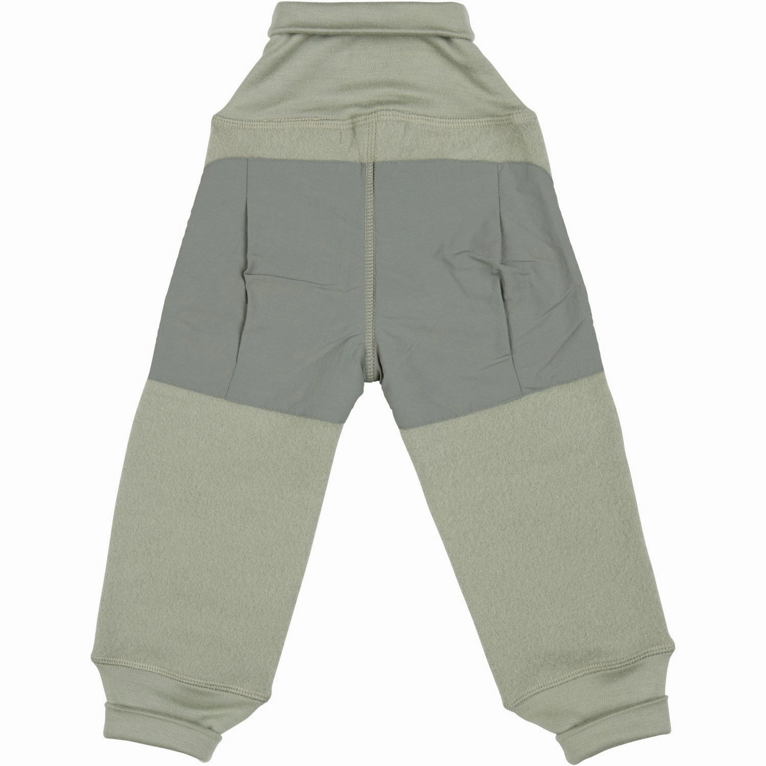 Zipper Voksi Misty Green Wool Pants Fleece