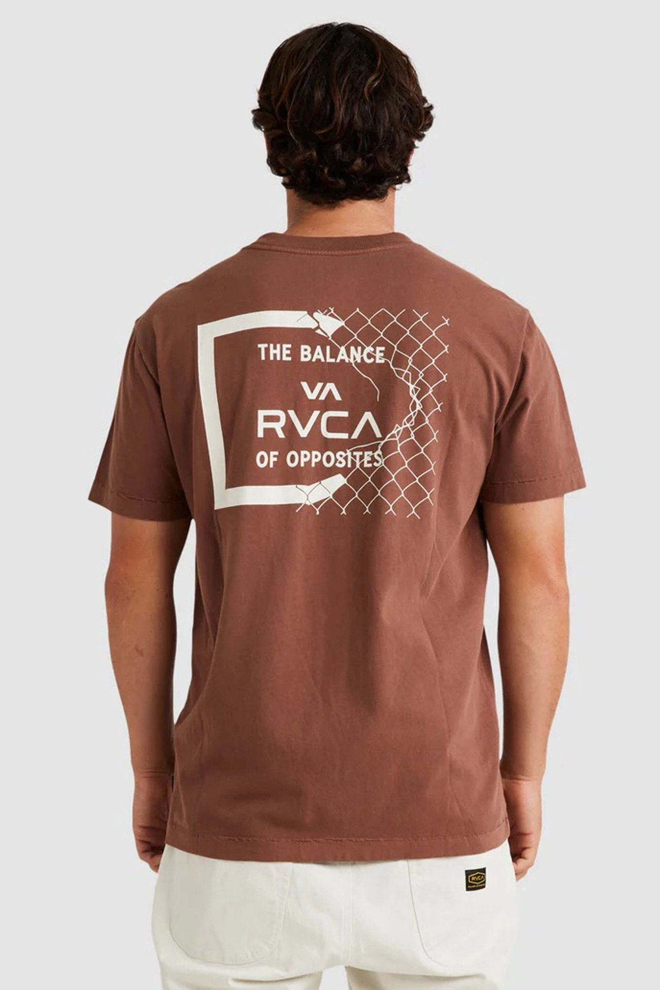 zudio sale RVCA Break Out Short Sleeve Tee Hazelnut